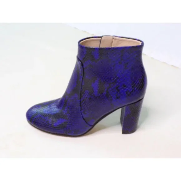 🆕 VINCE CAMUTO Sanstan Ankle Bootie Snake Blue 6 - Picture 6 of 12